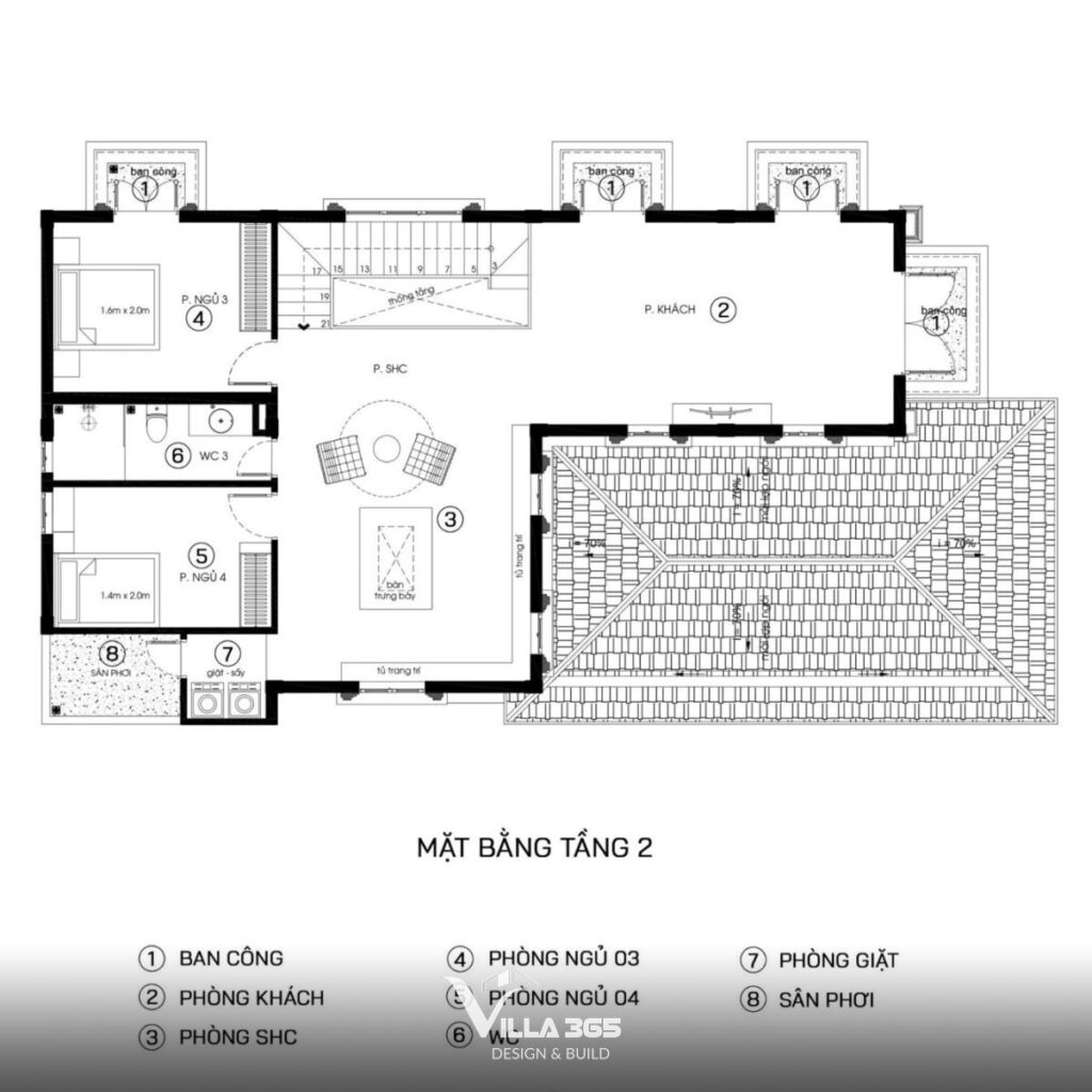 Biệt thự tân cổ điển 1 tầng 09