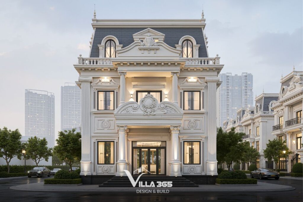 Biệt thự tân cổ điển 2 tầng 1 tum 01