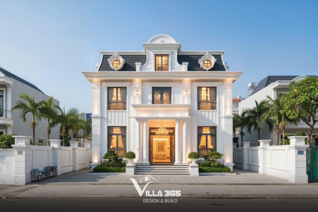 Biệt thự tân cổ điển 2 tầng 1 tum 02