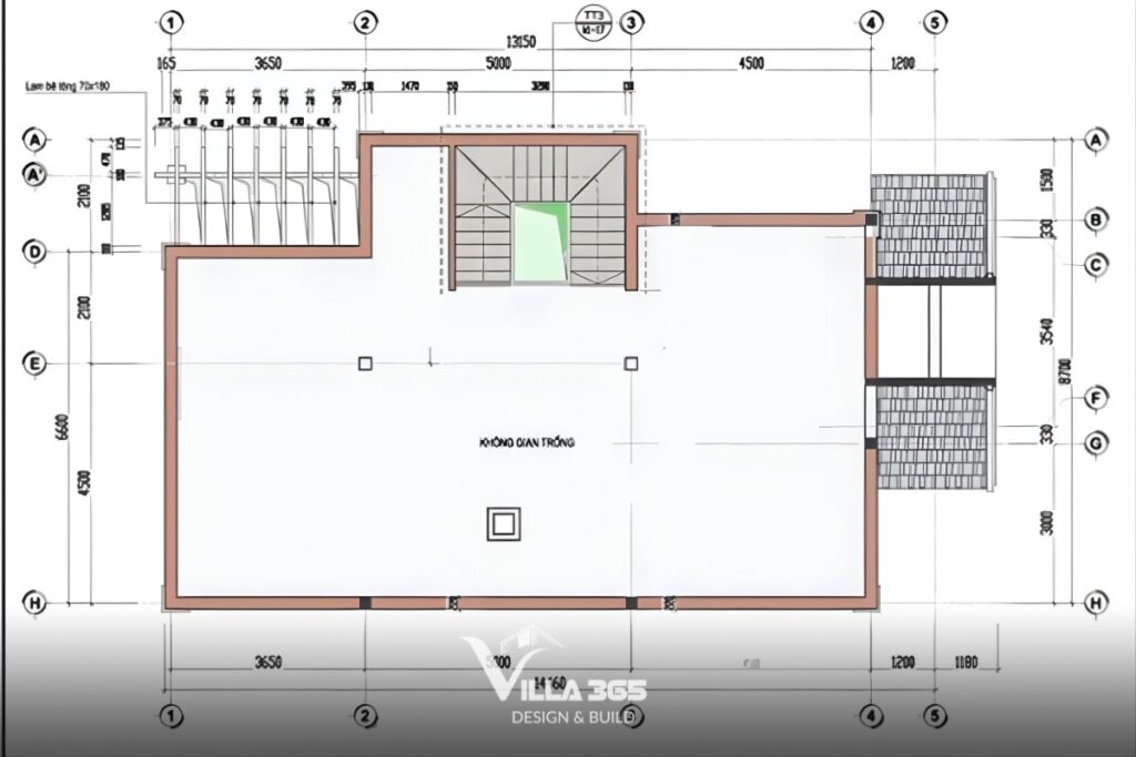 Biệt thự tân cổ điển 2 tầng 1 tum 08