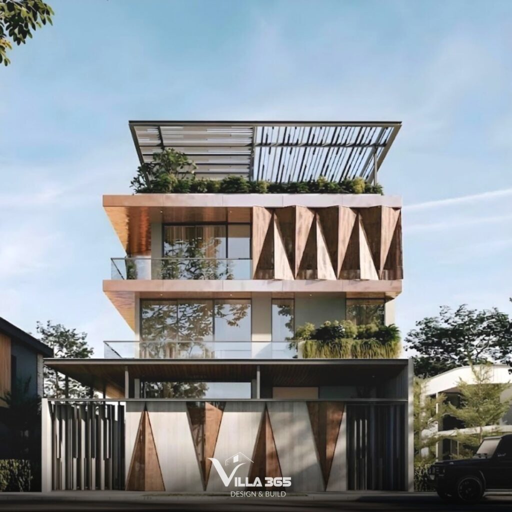 Mẫu biệt thự 4 tầng 01