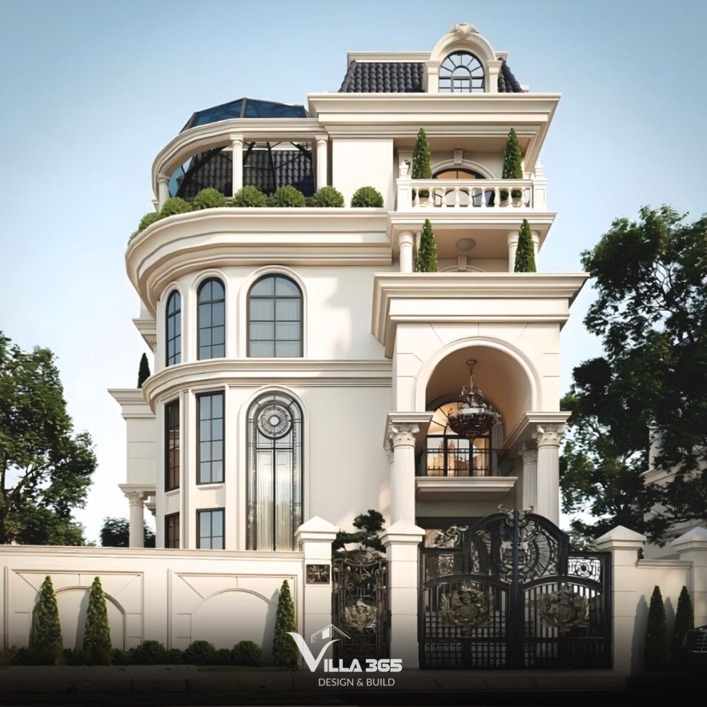 Mẫu biệt thự 4 tầng 04