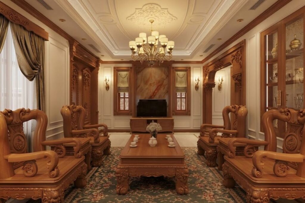 Gỗ tự nhiên mang đến vẻ đẹp độc bản không thể tái tạo, đồng thời sở hữu tuổi thọ từ 50 đến 70 năm