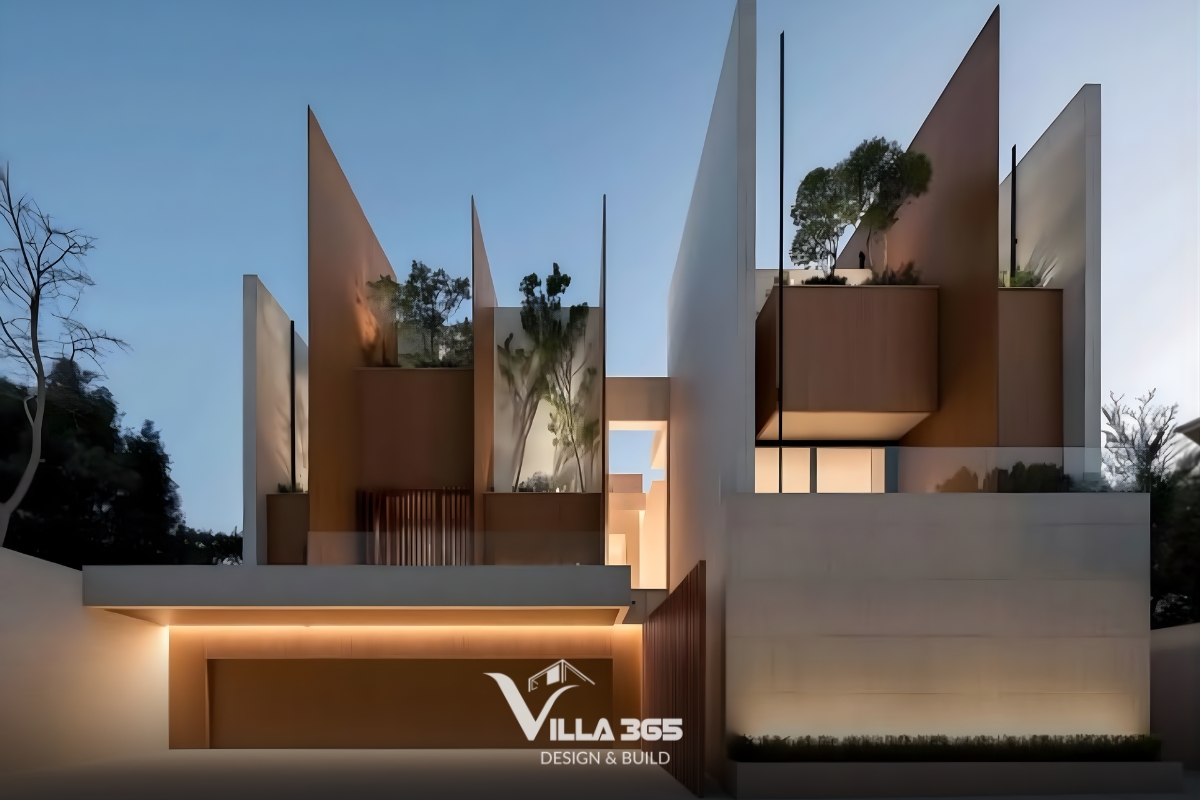 Biệt thự hiện đại nghỉ dưỡng với thiết kế tối đa không gian thư giãn, chú trọng tầm nhìn cảnh quan và sự riêng tư với không gian ngoài trời chiếm tỷ trọng lớn