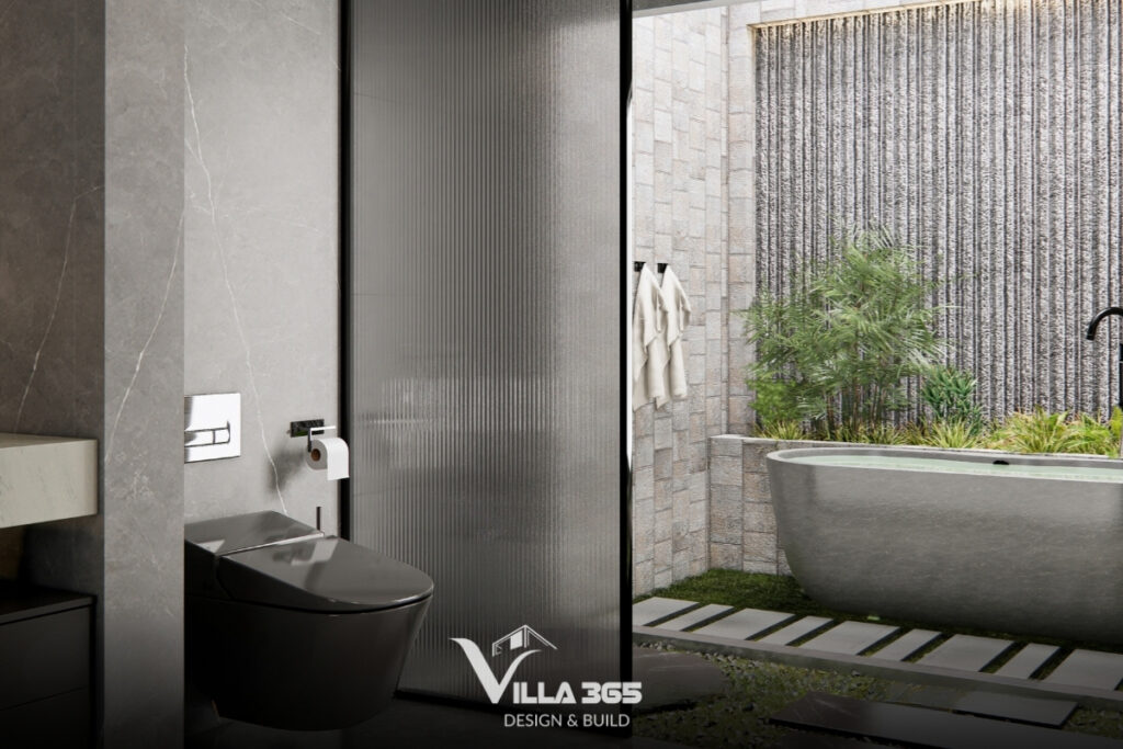 Không gian được phân bổ hợp lý, tách bạch giữa khu khô – khu ướt