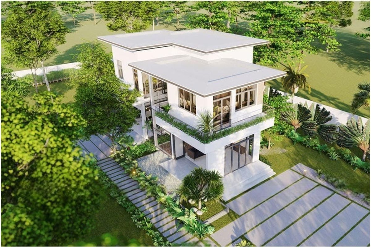 Biệt thự nhà vườn được nhận diện qua ba đặc điểm chủ đạo: sân vườn bao quanh hoặc xen kẽ công trình, mật độ xây dựng thấp và sự kết nối thông thoáng giữa không gian trong nhà với ngoài trời (Ảnh: Sưu tầm)