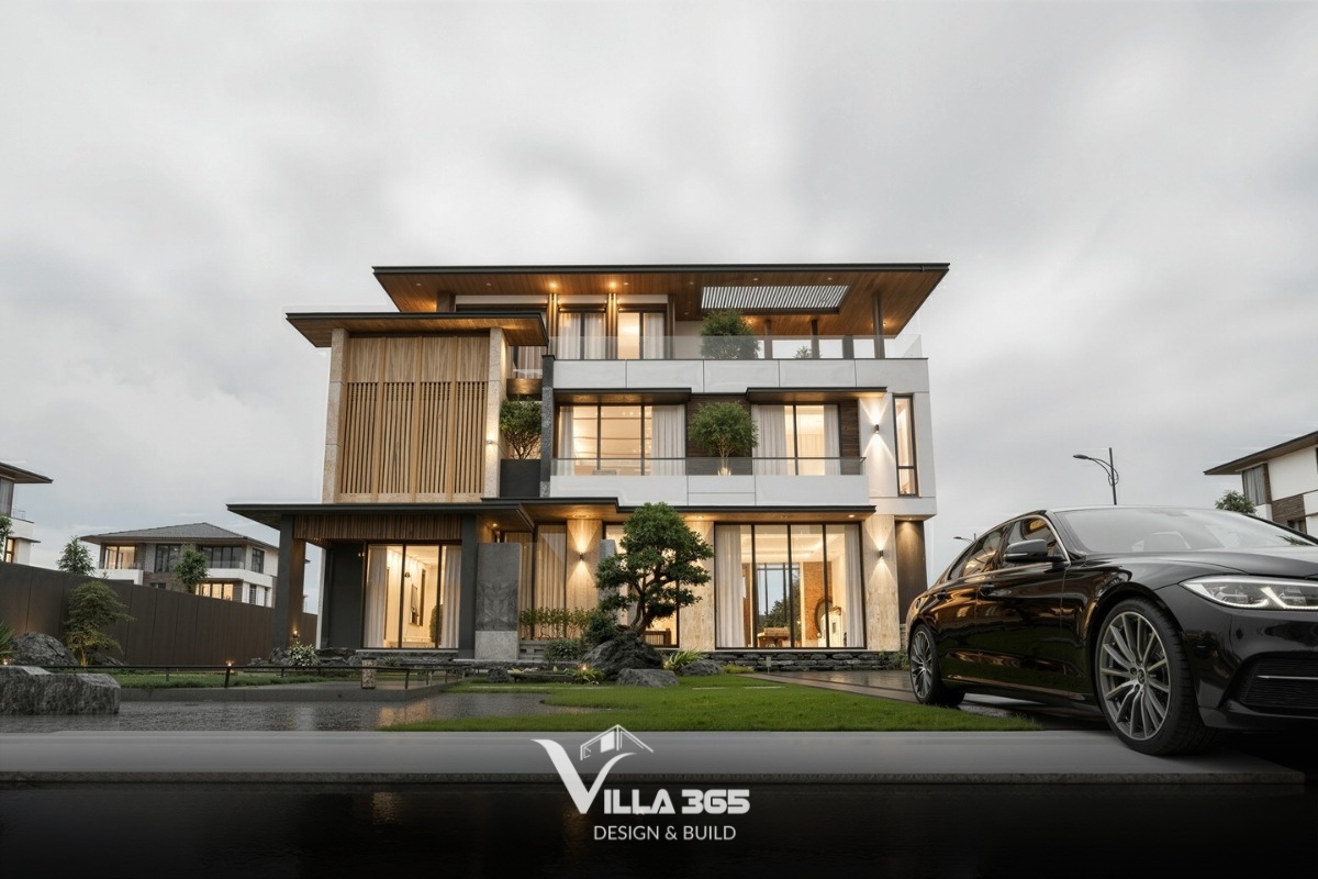 Thi công biệt thự phức tạp hơn nhà thông thường ở ba khía cạnh: kết cấu đòi hỏi tính toán kỹ thuật cao, hệ thống MEP phức tạp hơn, và yêu cầu hoàn thiện cao với thợ tay nghề chuyên sâu