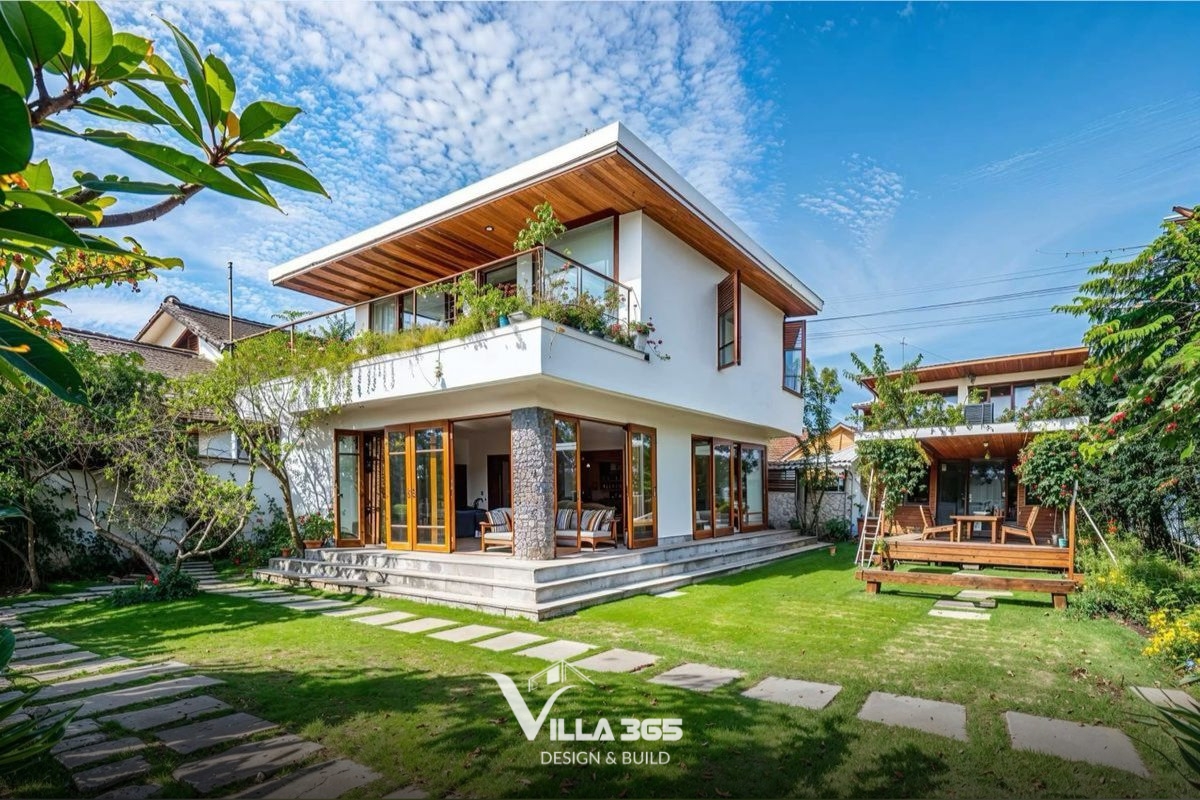 Thiết kế biệt thự sân vườn phù hợp diện tích đất rộng từ 200m2 ở ngoại ô hoặc khu nghỉ dưỡng