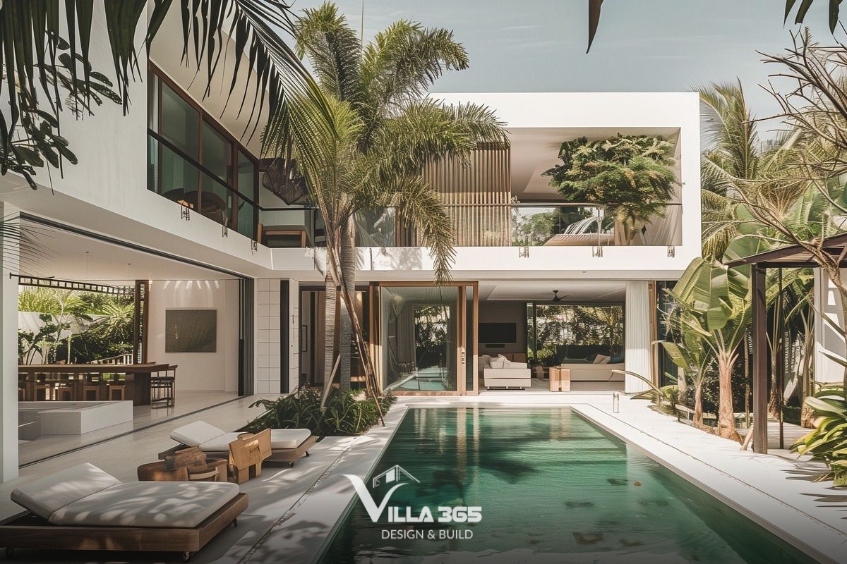 Mẫu biệt thự phong cách tropical kết hợp hồ bơi và sân vườn đem lại trải nghiệm nghỉ dưỡng đẳng cấp resort ngay tại ngôi nhà của chính bạn 