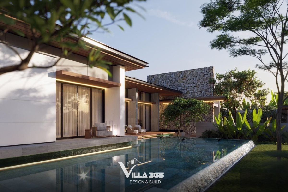 Mẫu biệt thự Tropical 1 tầng – nơi không gian sống trải rộng giữa thiên nhiên, xóa nhòa ranh giới giữa trong nhà và ngoài vườn