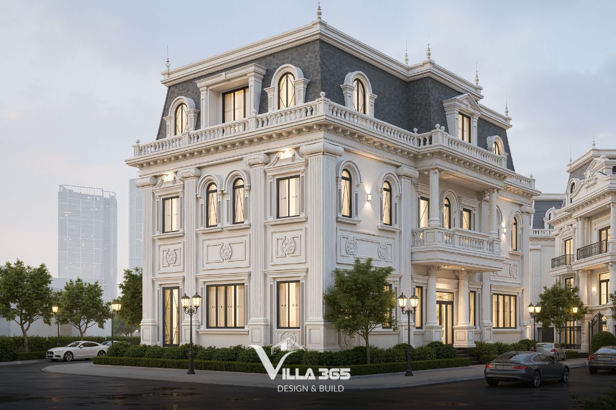 Công năng biệt thự tân cổ điển 2 mặt tiền vượt trội với ánh sáng và gió tự nhiên từ hai phía không bị cản trở 