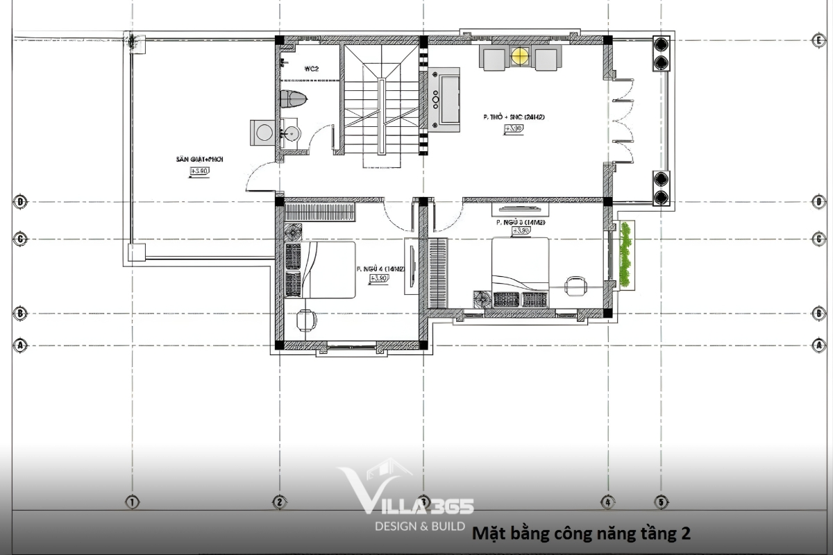 Một bản vẽ biệt thự tân cổ điển mái Thái đạt chuẩn phải giải quyết đồng thời ba bài toán: giao thông hợp lý, ánh sáng tự nhiên đầy đủ và loại bỏ triệt để các không gian lãng phí