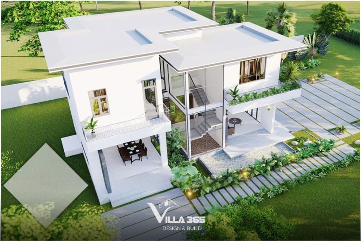 Biệt thự nhà vườn và Tropical hoàn toàn có thể kết hợp và bổ sung cho nhau trong cùng một công trình