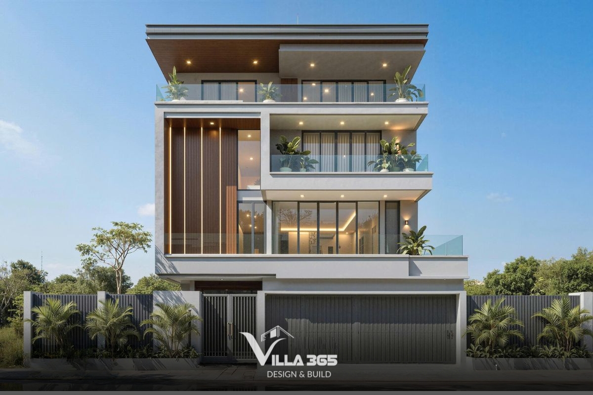 Đường nét tối giản, mảng kính lớn, không gian mở hòa quyện cùng thiên nhiên – phong cách thiết kế biệt thự quận Bình Chánh hiện đại phù hợp với gia chủ trẻ, năng động