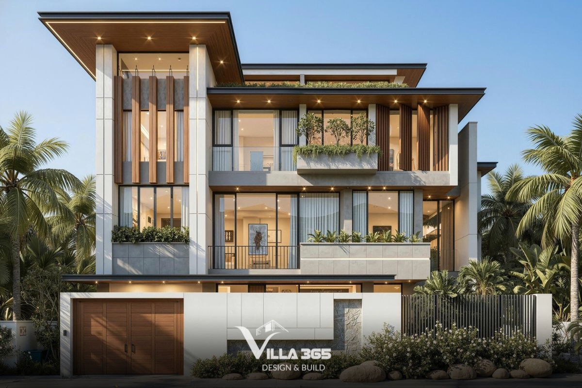 Với không gian mở, ánh sáng tràn ngập và Smart Home tích hợp, phong cách Modern đang dẫn đầu xu hướng thiết kế biệt thự quận Thủ Đức trong giới chủ đầu tư trẻ năng động