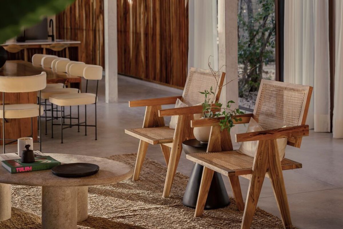 Tre và mây hiện đang được tái định vị như những vật liệu có chiều sâu kiến trúc thực sự trong thiết kế biệt thự Tropical (ảnh: sưu tầm)