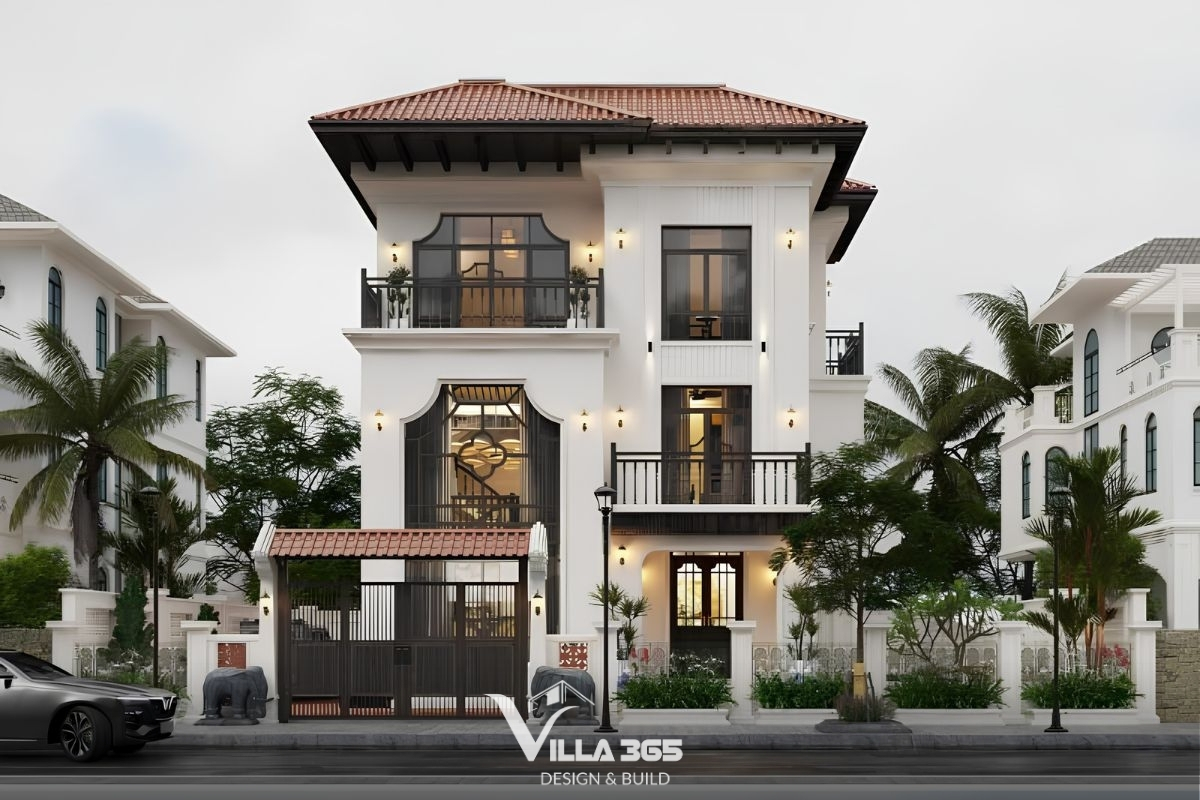 Biệt thự 3 tầng indochine