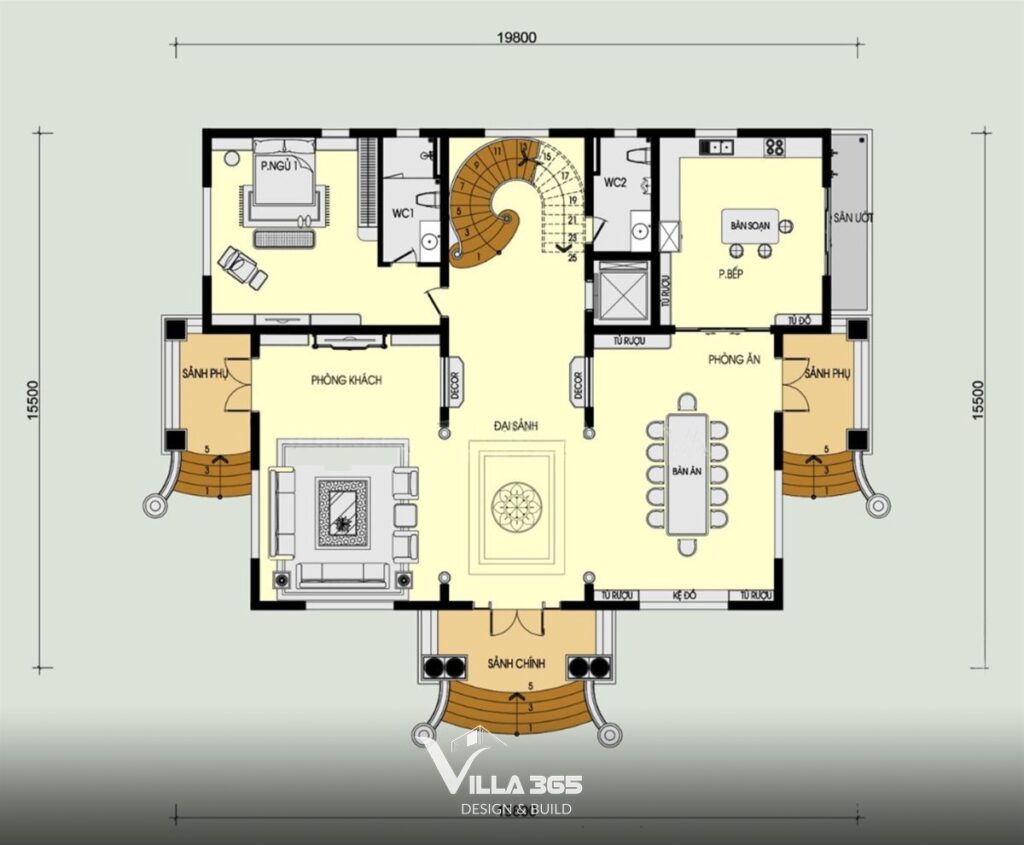 Mẫu biệt thự cổ điển 07