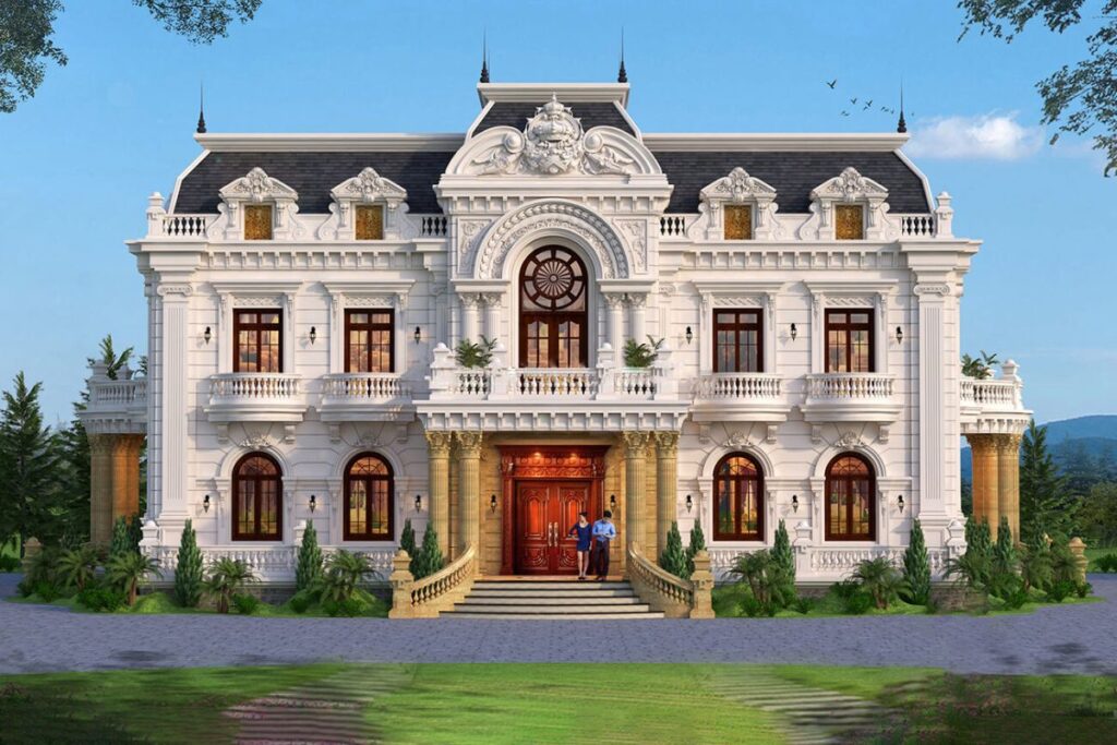 Thiết kế biệt thự cổ điển Pháp gây ấn tượng với vẻ đẹp độc bản, khẳng định vị thế đỉnh cao trong bối cảnh hiện đại