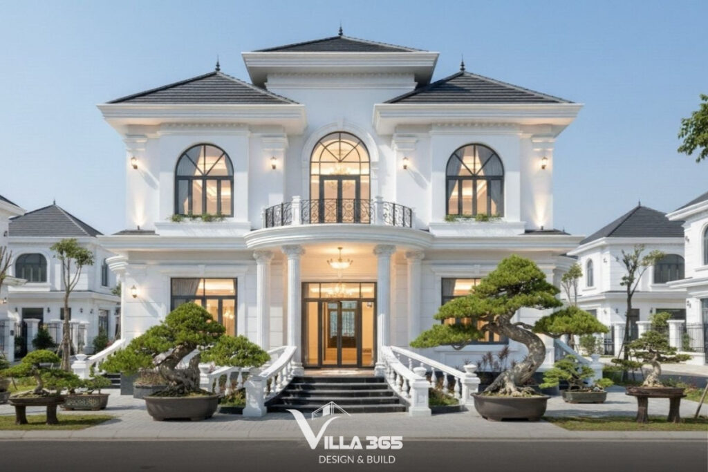 biệt thự 2 tầng mái nhật