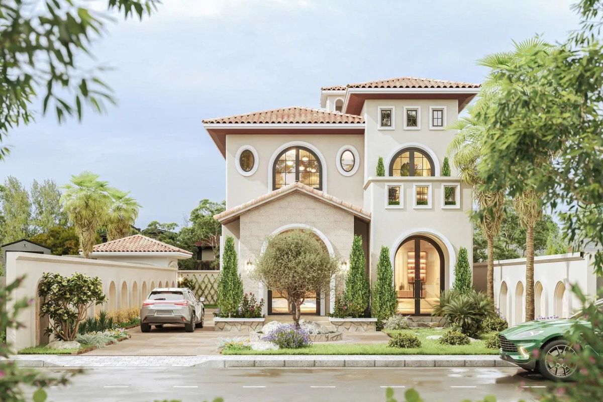 Sân vườn cảnh quan mang lại trải nghiệm sống thư giãn (Ảnh: Sưu tầm)