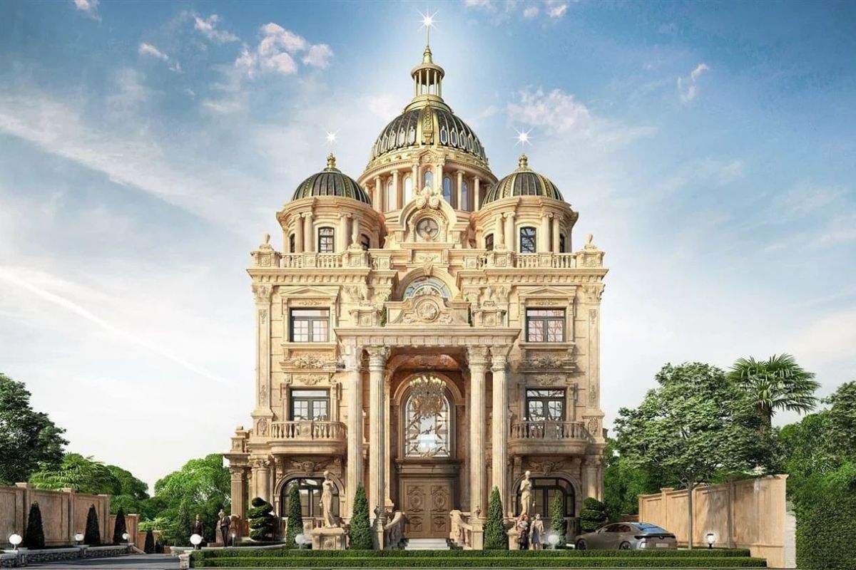 Biệt thự 3 tầng cổ điển – biểu tượng sống sang trọng và trường tồn theo thời gian (Ảnh: Sưu tầm)