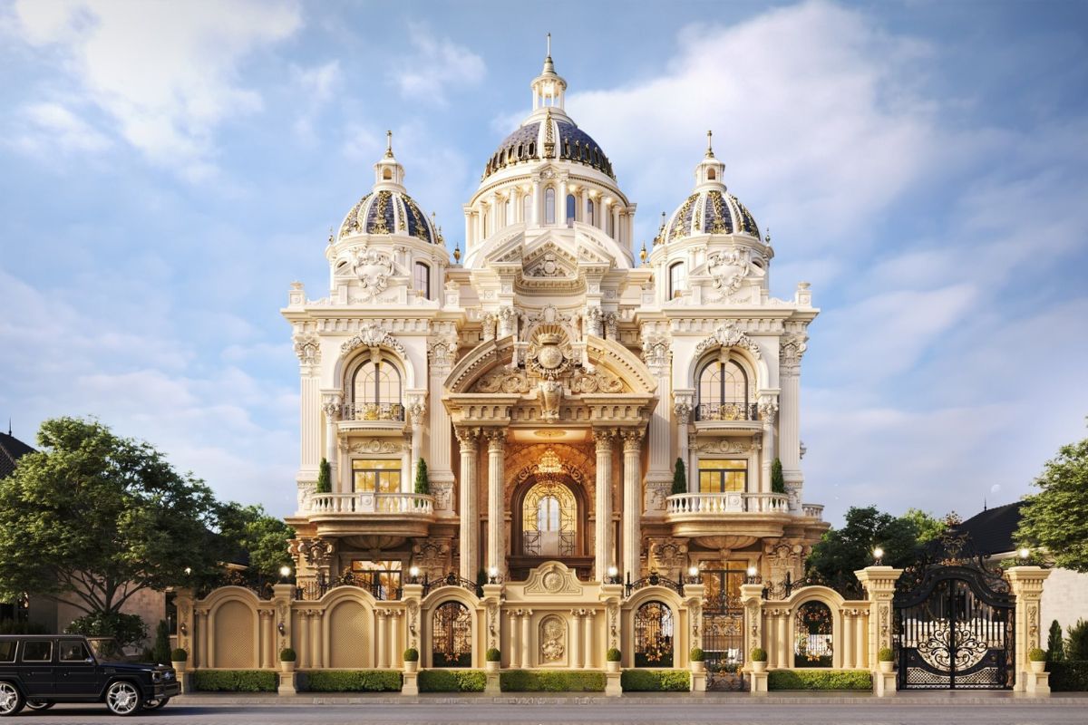 Vẻ đẹp quý tộc của biệt thự cổ điển châu Âu phong cách Pháp (Ảnh: Sưu tầm)