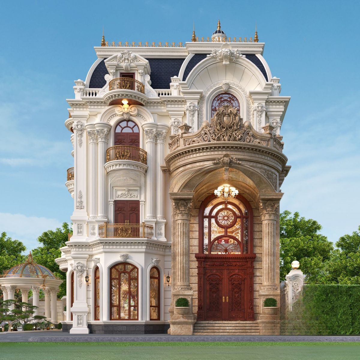 Phào chỉ tinh xảo nâng tầm nghệ thuật kiến trúc (Ảnh: Sưu tầm)