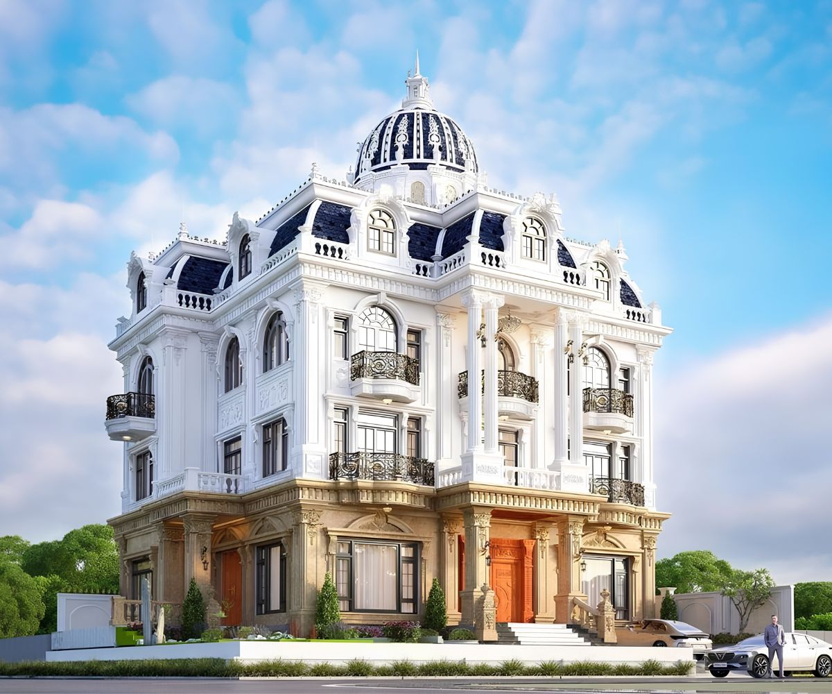 Đầu tư hợp lý cho thiết kế biệt thự cổ điển 3 tầng chất lượng (Ảnh: Sưu tầm)