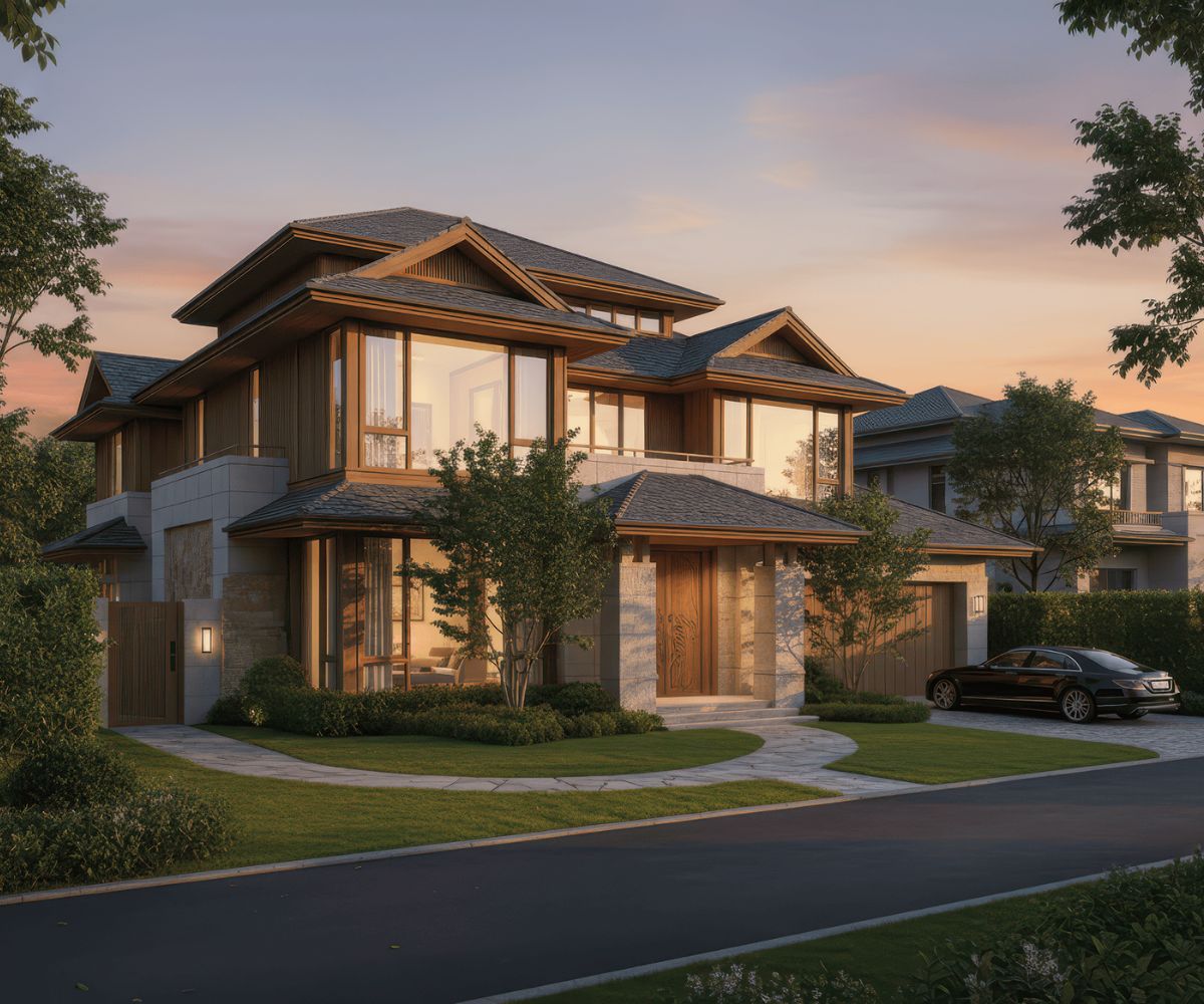 Nhà mái Nhật 3 tầng cần tối ưu thông gió tự nhiên (Ảnh: Sưu tầm)