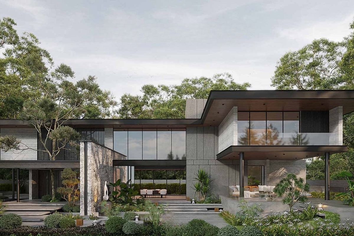 Mẫu biệt thự chữ L 2 tầng đẹp nên ưu tiên ánh sáng tự nhiên để tăng trải nghiệm sống  (Ảnh: Sưu tầm)