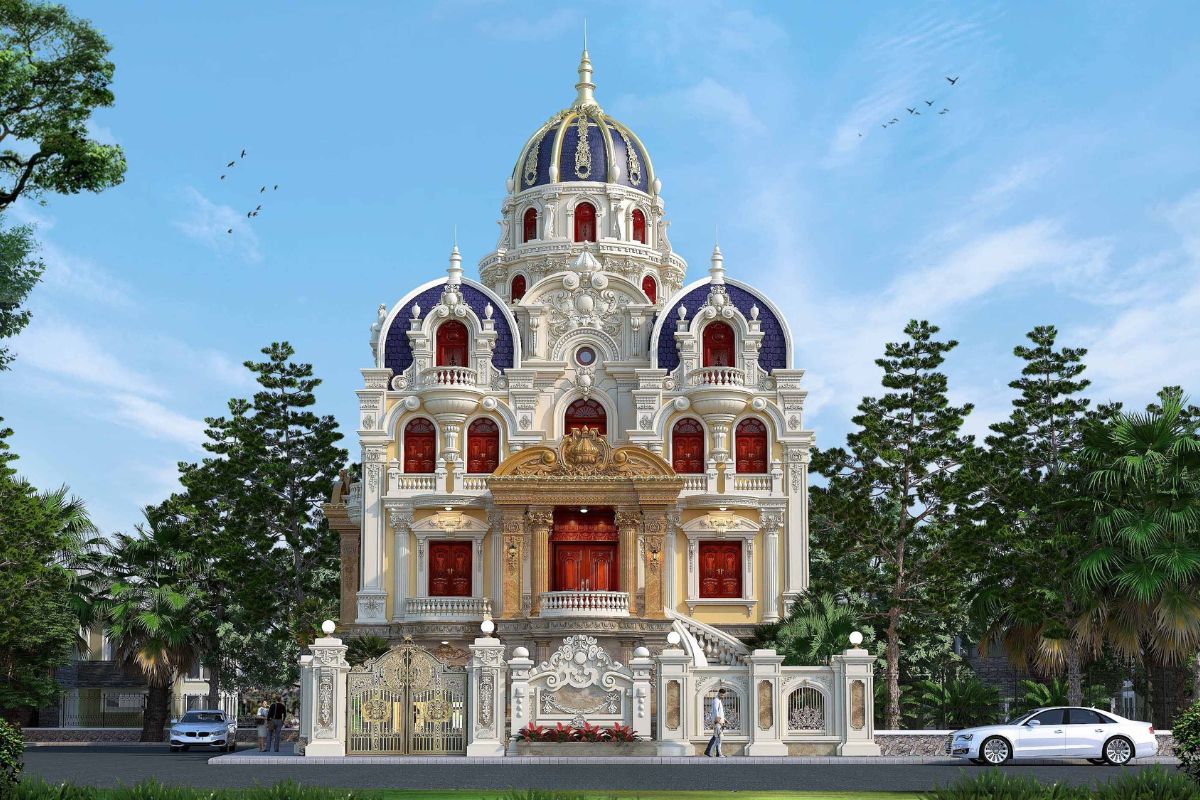 Ban công sắt nghệ thuật và cửa vòm mềm mại là dấu ấn đặc trưng khó nhầm lẫn (Ảnh: Sưu tầm)