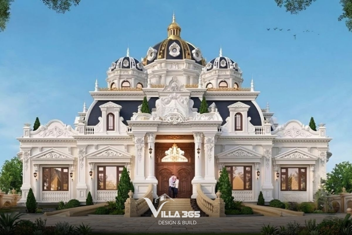 mẫu biệt thự cổ điển châu Âu