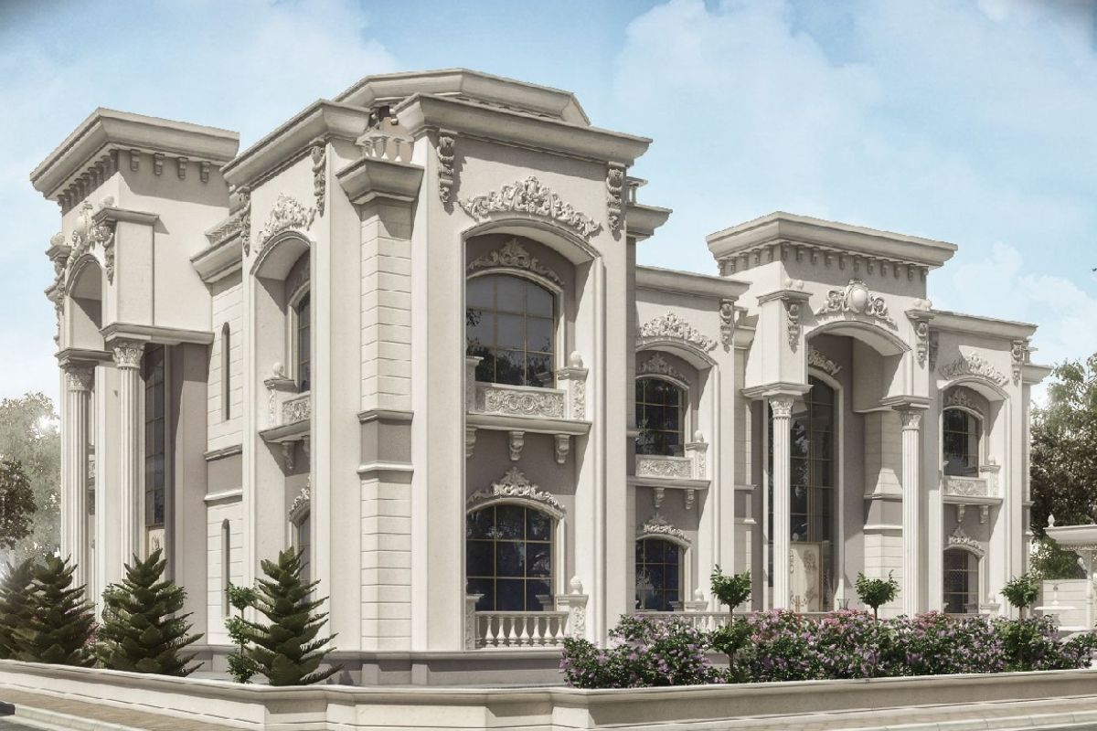 Biệt thự cổ điển đề cao tính chuẩn mực, tuân thủ hệ quy tắc kiến trúc chặt chẽ 