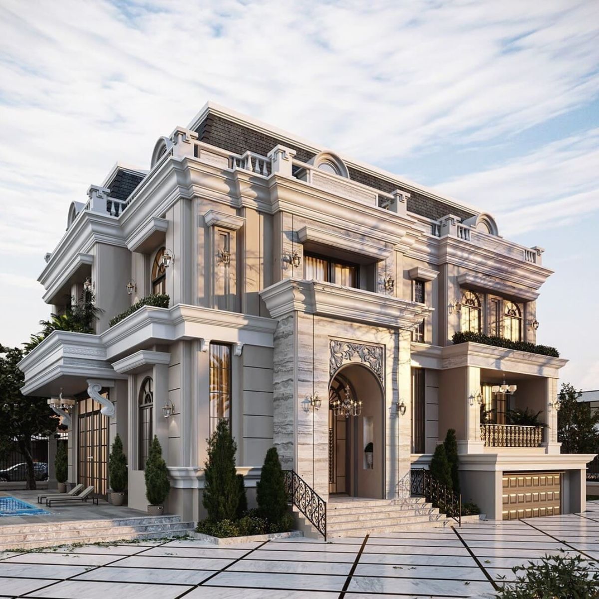 Vật liệu sử dụng trong biệt thự cổ điển đều thuộc nhóm cao cấp 