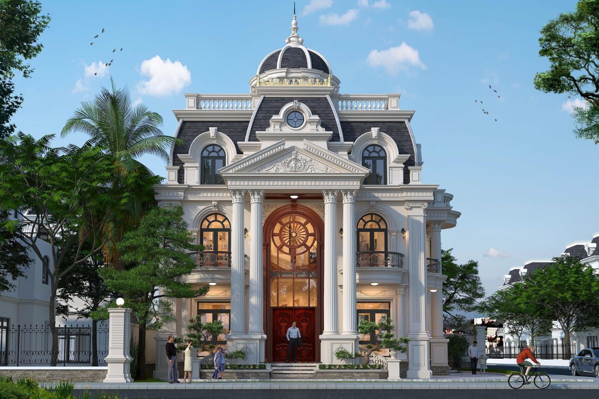 Chi phí thiết kế - thi công biệt thự cổ điển dao động ở nhiều mức khác nhau 