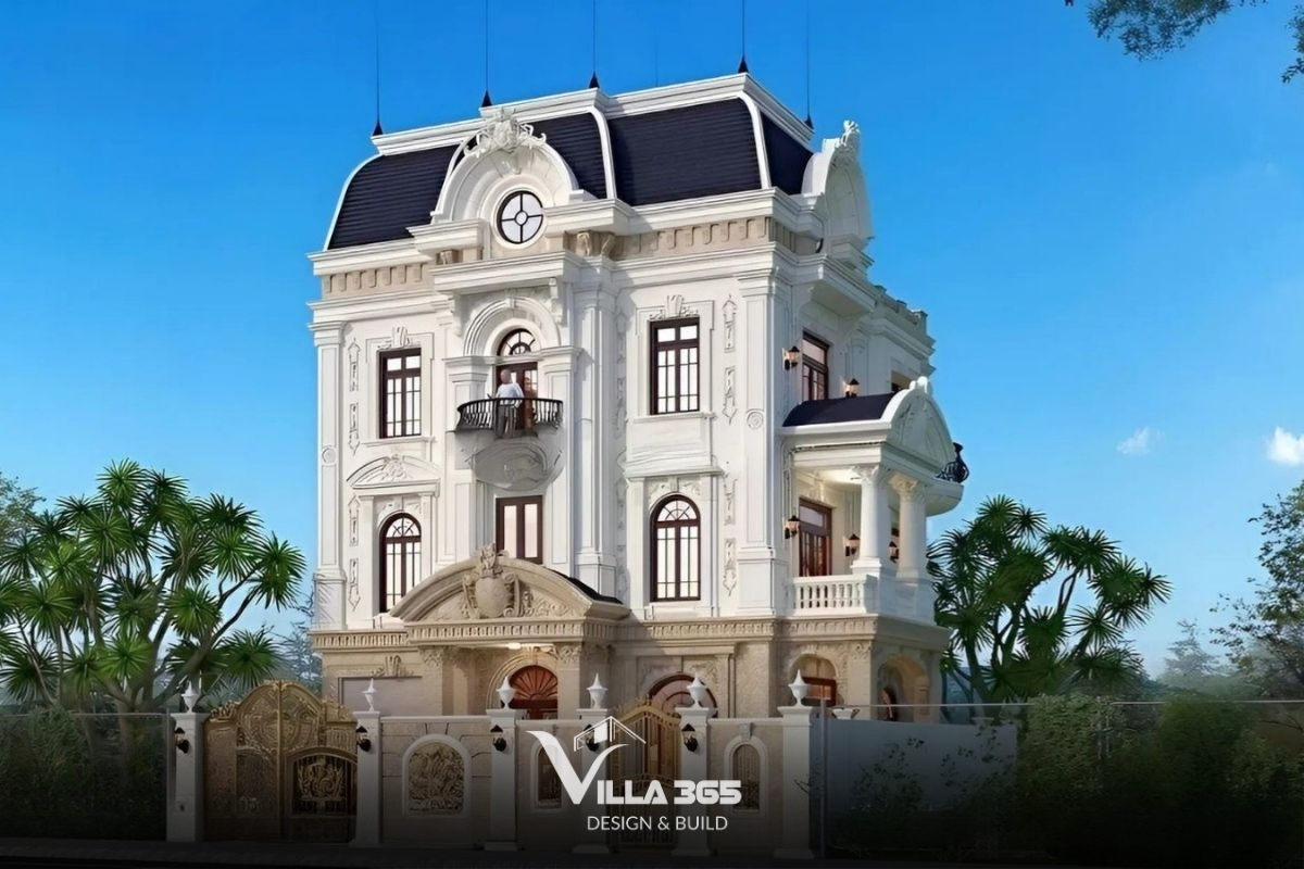 Biệt thự cổ điển mái Mansard không chỉ mang dấu ấn quý tộc châu Âu mà còn chinh phục gia chủ nhờ vẻ đẹp bề thế và công năng vượt trội 