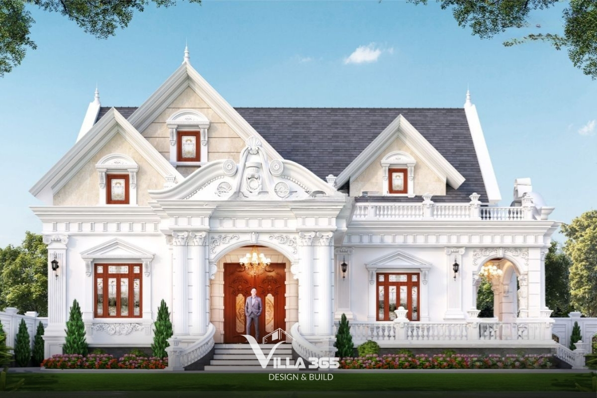 Mẫu biệt thự cổ điển mái Thái 1 tầng – không gian sống xanh lý tưởng, kết hợp hoàn hảo giữa kiến trúc sang trọng và thiên nhiên thư thái