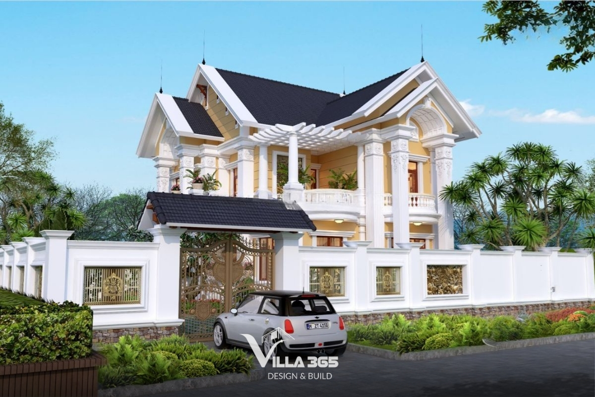 biệt thự cổ điển mái Thái