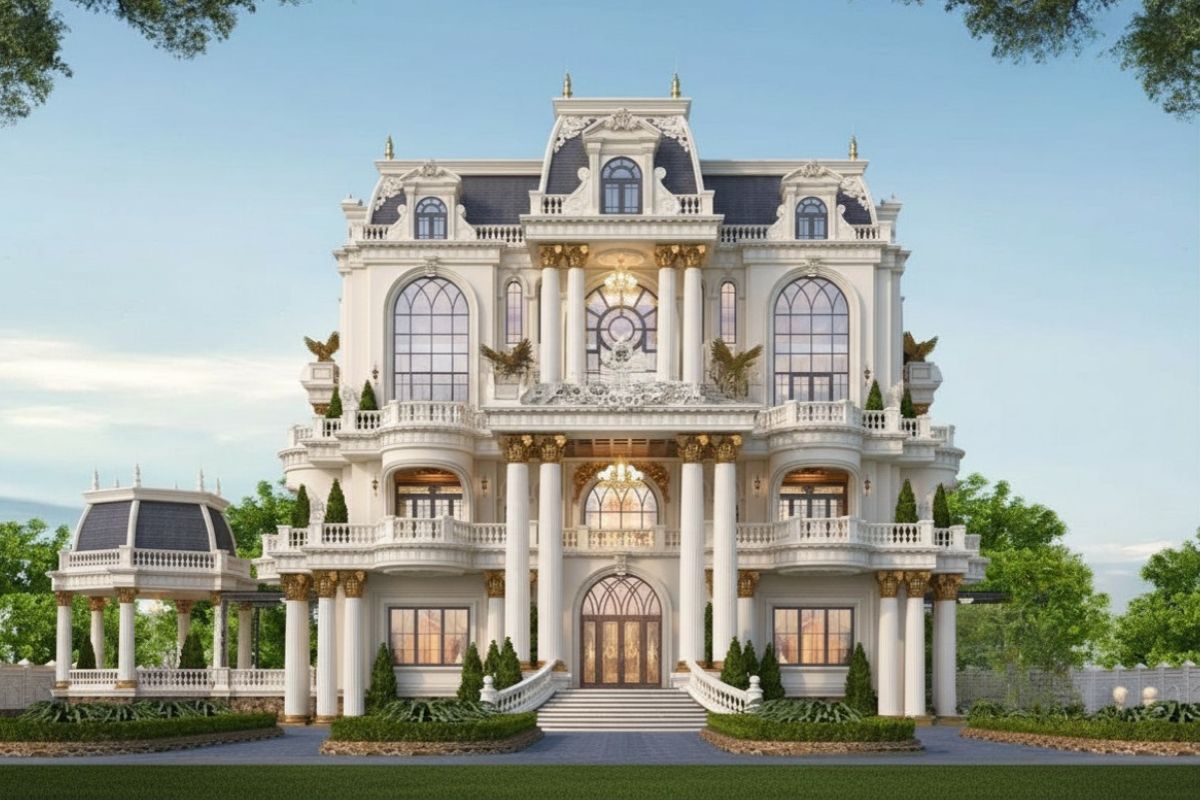 Biệt thự cổ điển nhà vườn là biểu tượng của sự giao thoa giữa vẻ đẹp châu Âu tinh tế và không gian sống nghỉ dưỡng đẳng cấp (Ảnh: Sưu tầm)