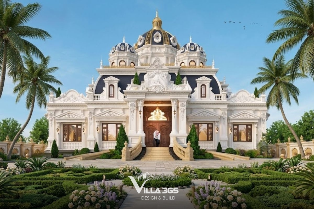 Không gian sống đẳng cấp bắt đầu từ một mẫu biệt thự cổ điển nhà vườn hài hòa giữa kiến trúc sang trọng và thiên nhiên xanh mát