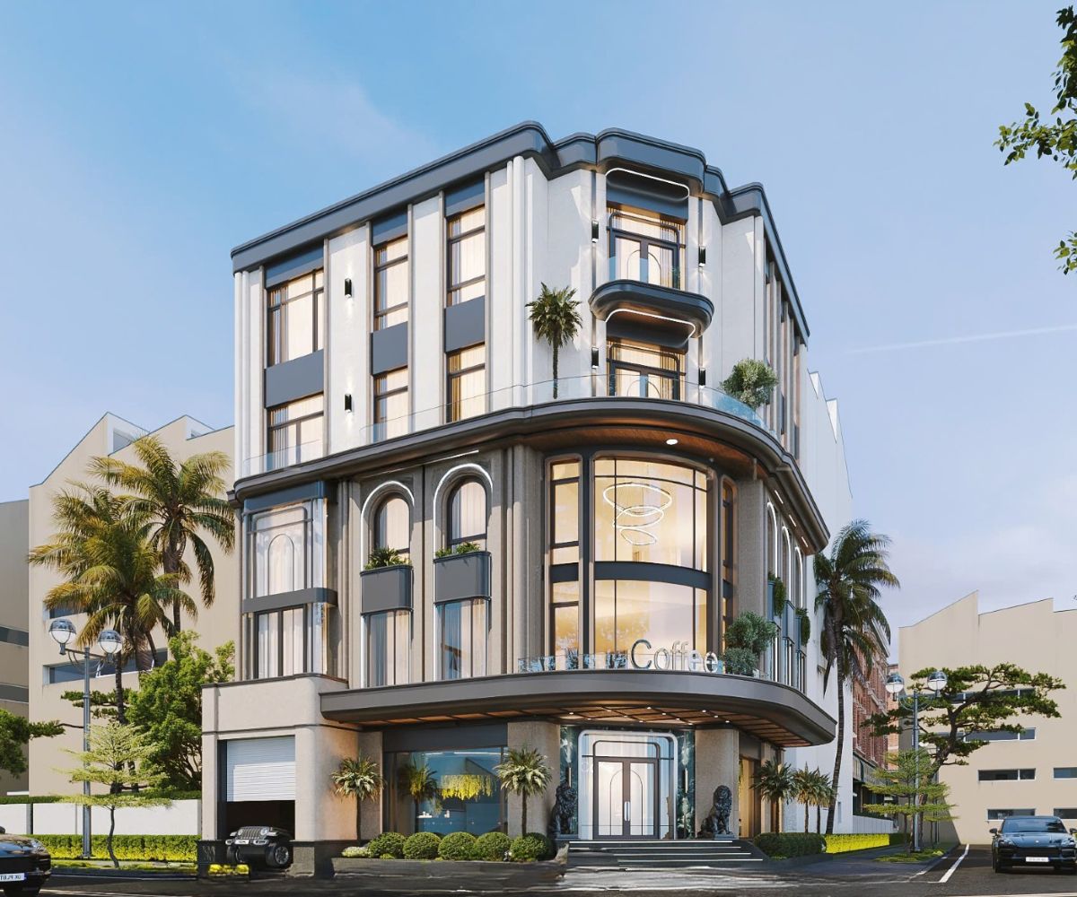 Biệt thự hiện đại 2 mặt tiền là lựa chọn lý tưởng để kết hợp kinh doanh nhờ vị trí góc đắc địa (Ảnh: Sưu tầm)