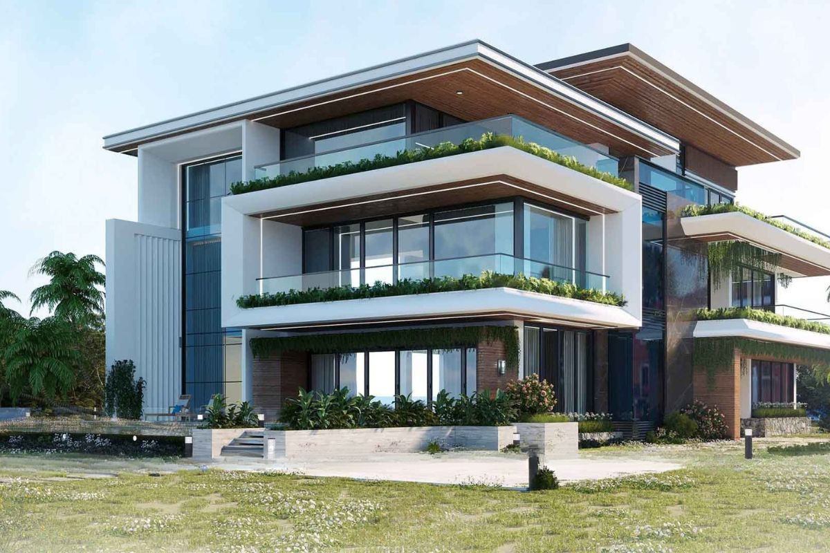 Nhà 2 mặt tiền đẹp kết hợp sân vườn mang đến không gian sống xanh và thư giãn (Ảnh: Sưu tầm)