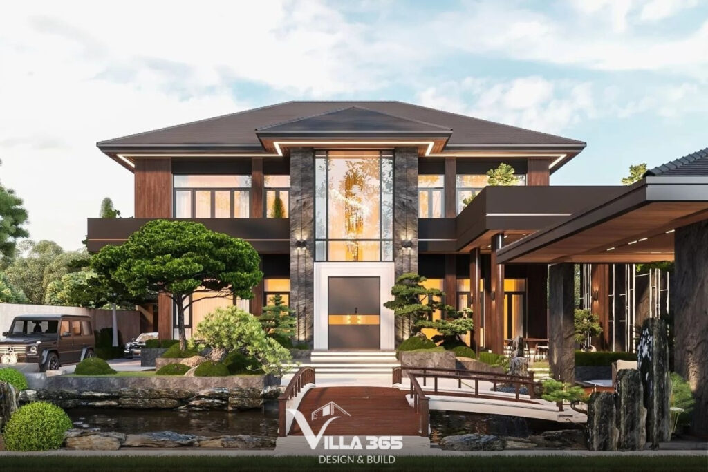 Mẫu biệt thự nhà vườn 2 tầng đẹp