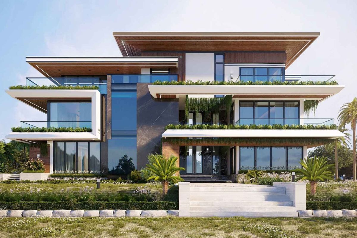 Không gian tối giản giúp tối ưu công năng trong biệt thự hiện đại 3 tầng (Ảnh: Sưu tầm)