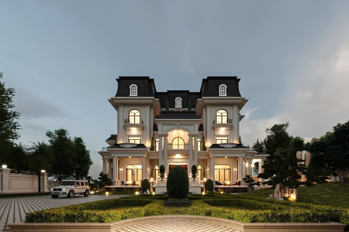 Biệt thự sân vườn đẹp đòi hỏi đầu tư cảnh quan tương xứng (Ảnh: Sưu tầm)