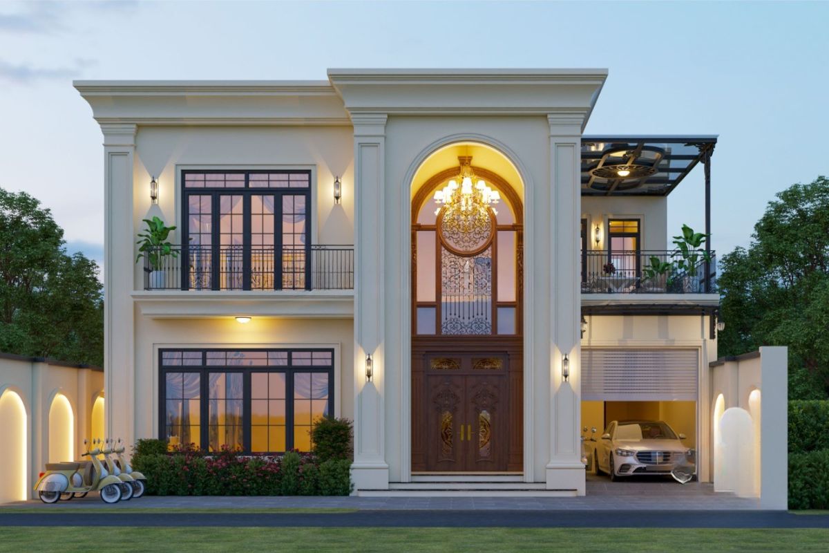 Lựa chọn mái bằng giúp giảm chi phí thi công đáng kể (Ảnh: Sưu tầm)