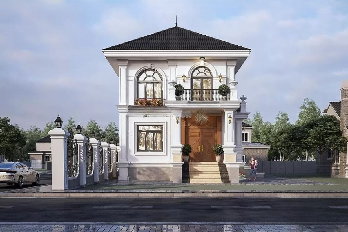 Giải pháp này giúp tối ưu chi phí cho biệt thự tân cổ điển giá rẻ (Ảnh: Sưu tầm)