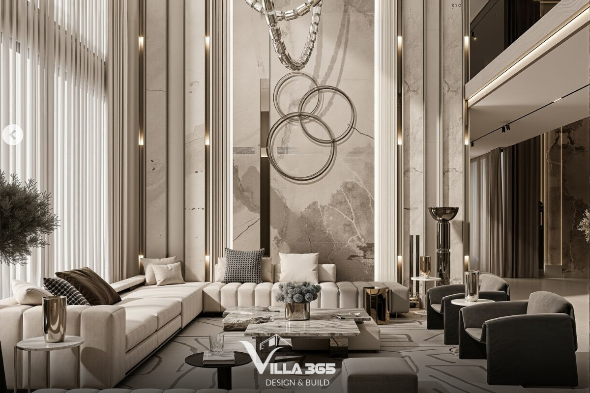 Màu sắc được phối kết theo ngũ hành hợp với gia chủ giúp đem lại tài lộc và may mắn