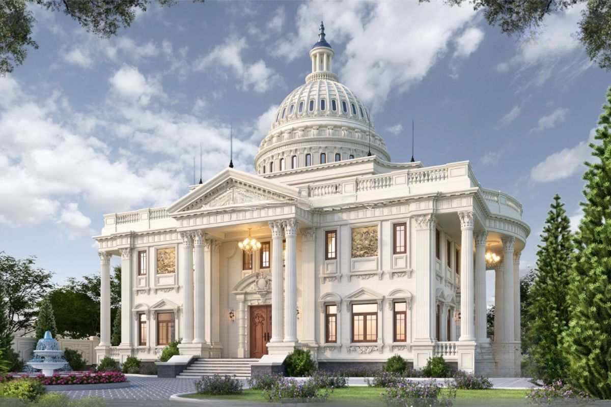 Khám phá đặc trưng kiến trúc biệt thự cổ điển – biểu tượng của đẳng cấp sống và giá trị thẩm mỹ vượt thời gian (Ảnh: Sưu tầm)